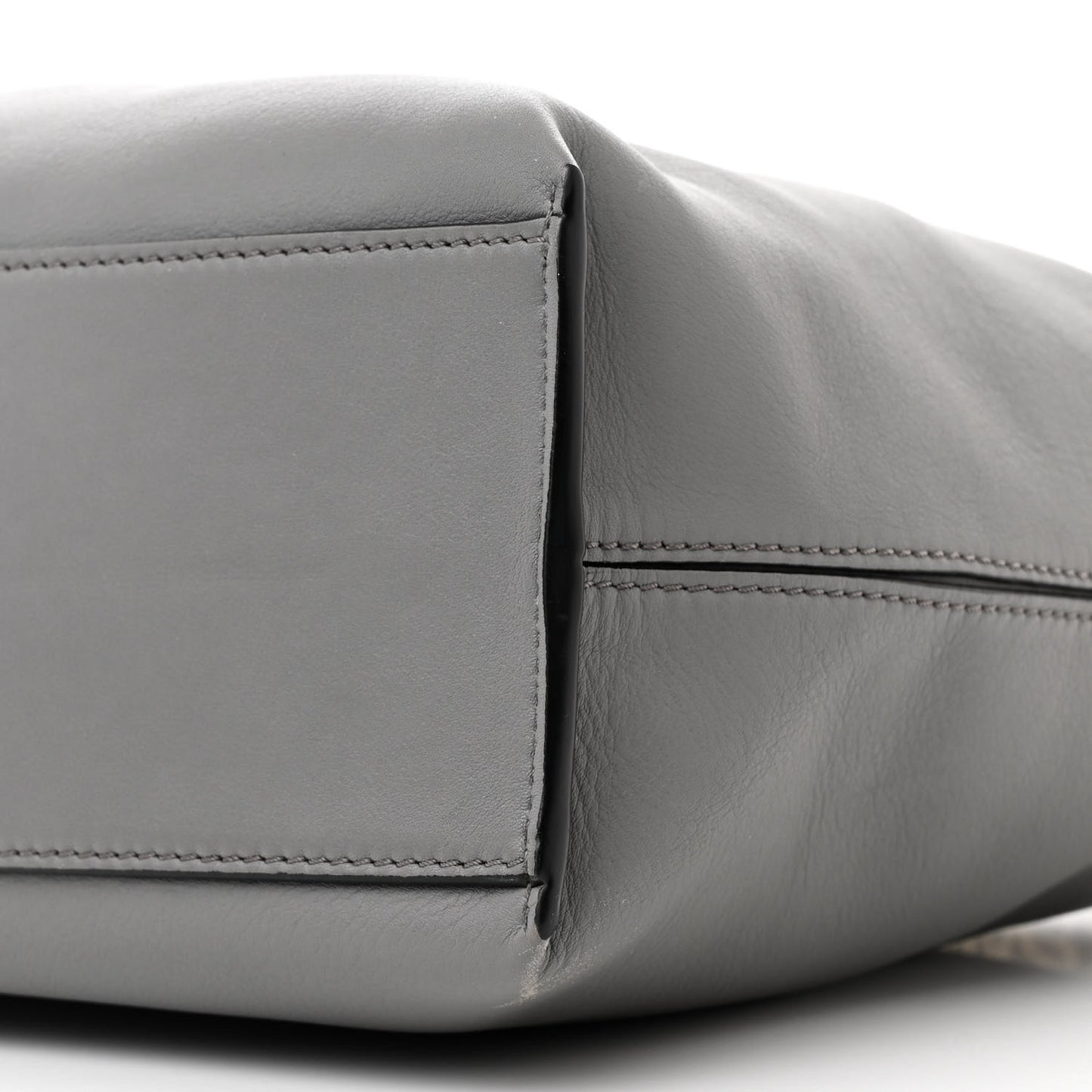 Supple Smooth Calfskin Jacquard Small Cubi Crossbody Bag Asphalt Grey