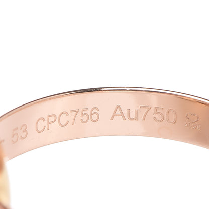 Cartier 18K Pink Yellow White Gold Classic Trinity Ring 53 6.25 5 of 5