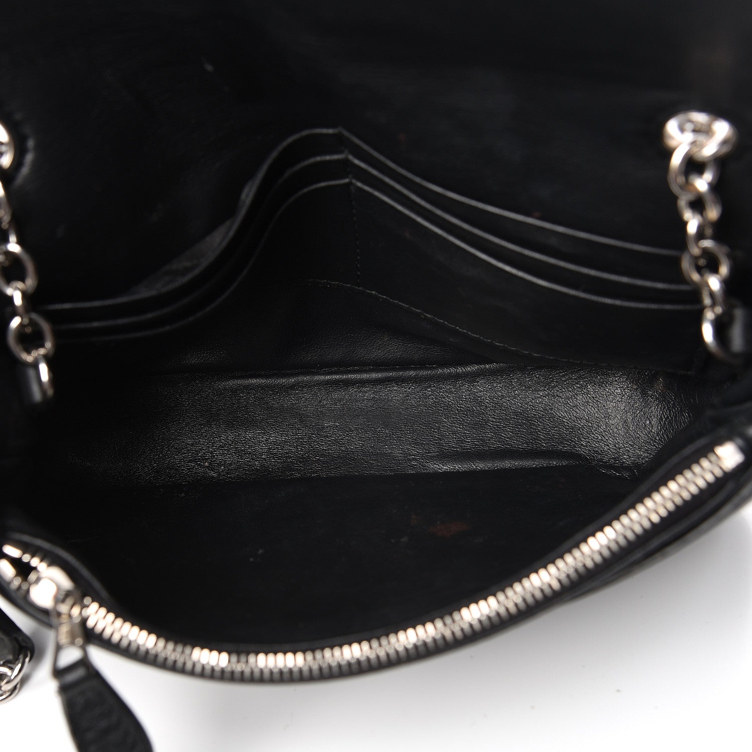 Balenciaga Pebbled Calfskin Everyday Chain Wallet Black 5 of 13