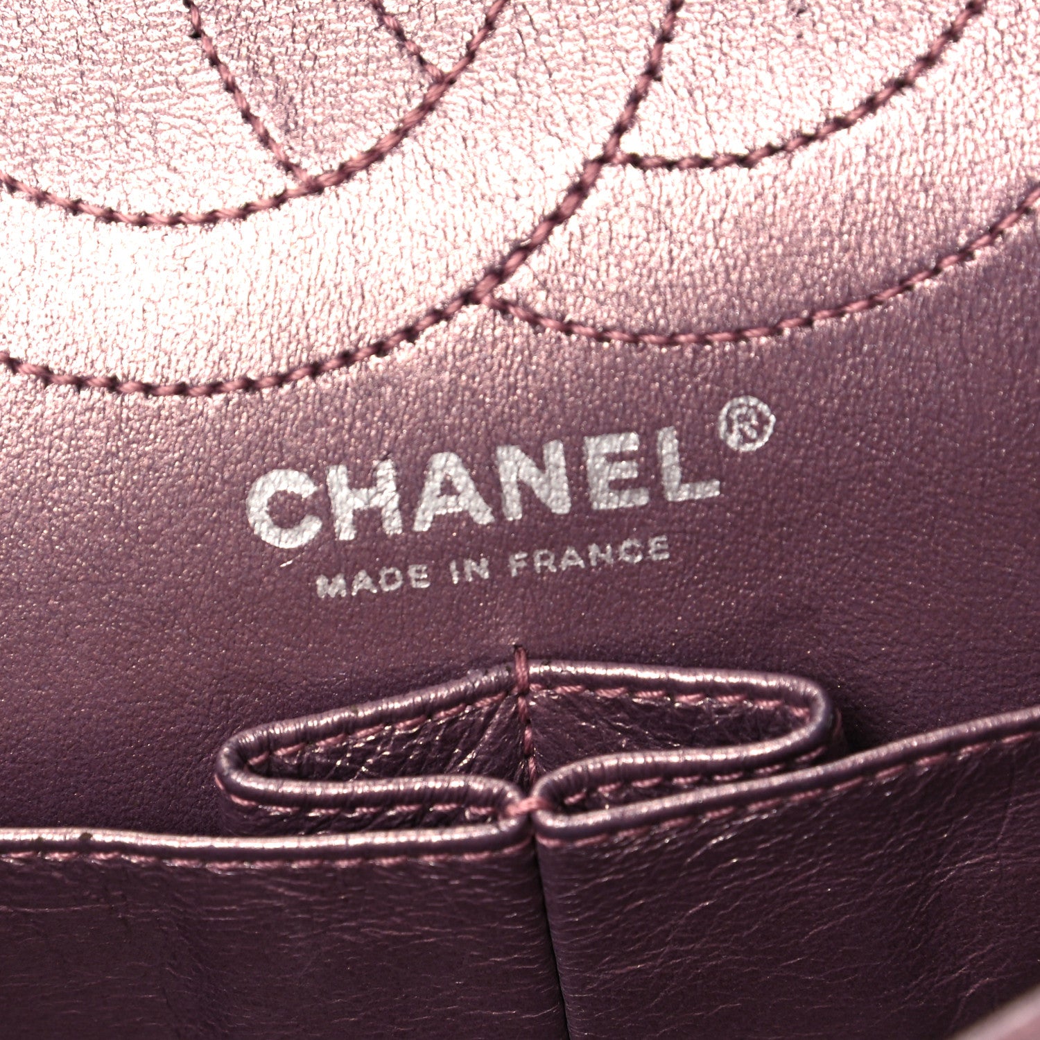 Chanel Metallic Aged Calfskin Quilted 2.55 Reissue 226 Flap Rose Fonce 6 of 8