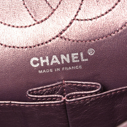Chanel Metallic Aged Calfskin Quilted 2.55 Reissue 226 Flap Rose Fonce 6 of 8