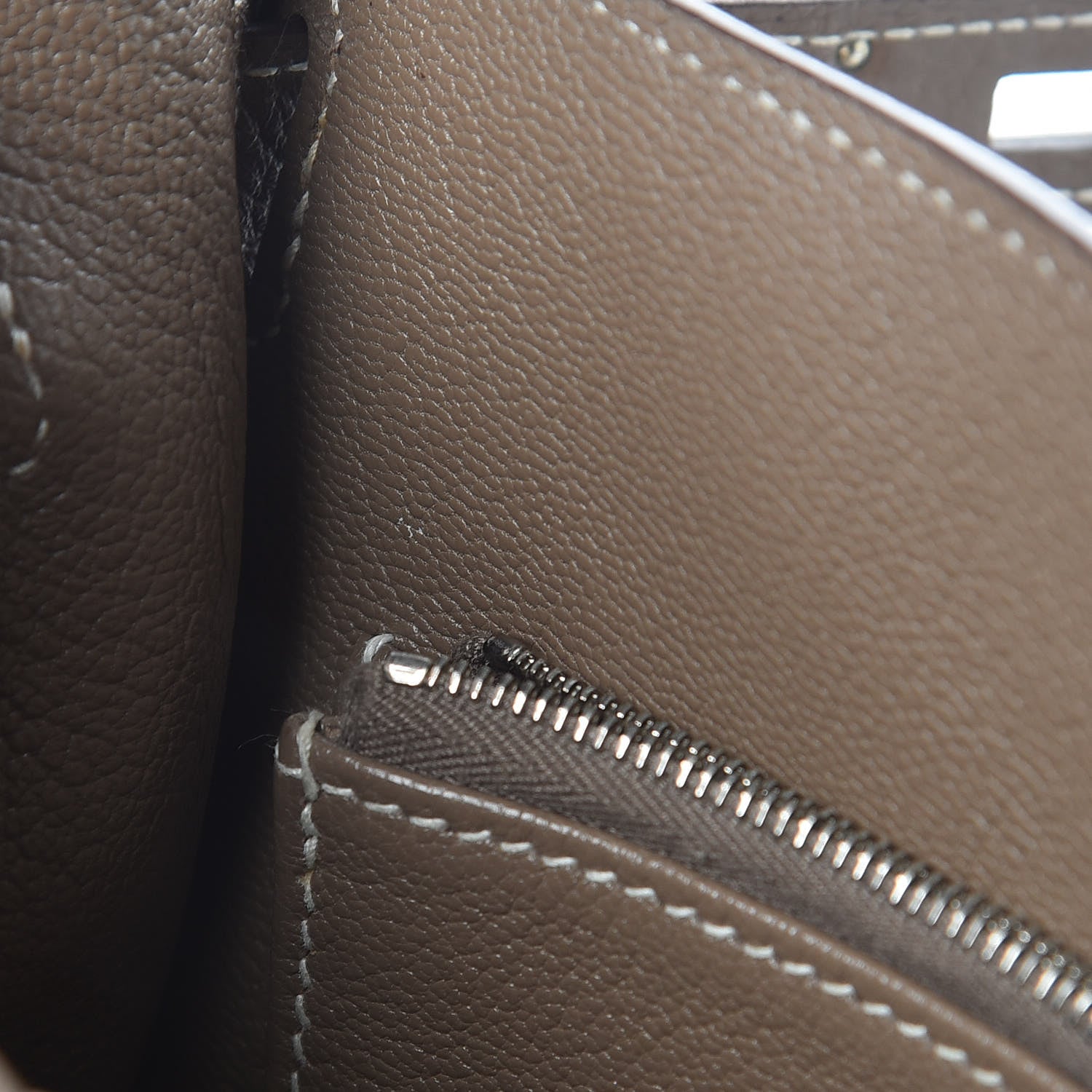 Hermes Taurillon Clemence Jypsiere 28 Etoupe 9 of 15