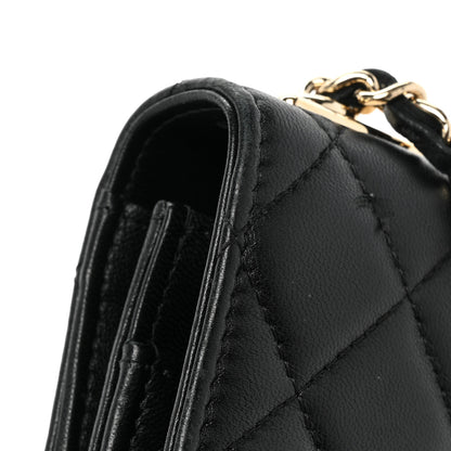 Chanel Lambskin Quilted Trendy CC Wallet On Chain WOC Black 23 of 23