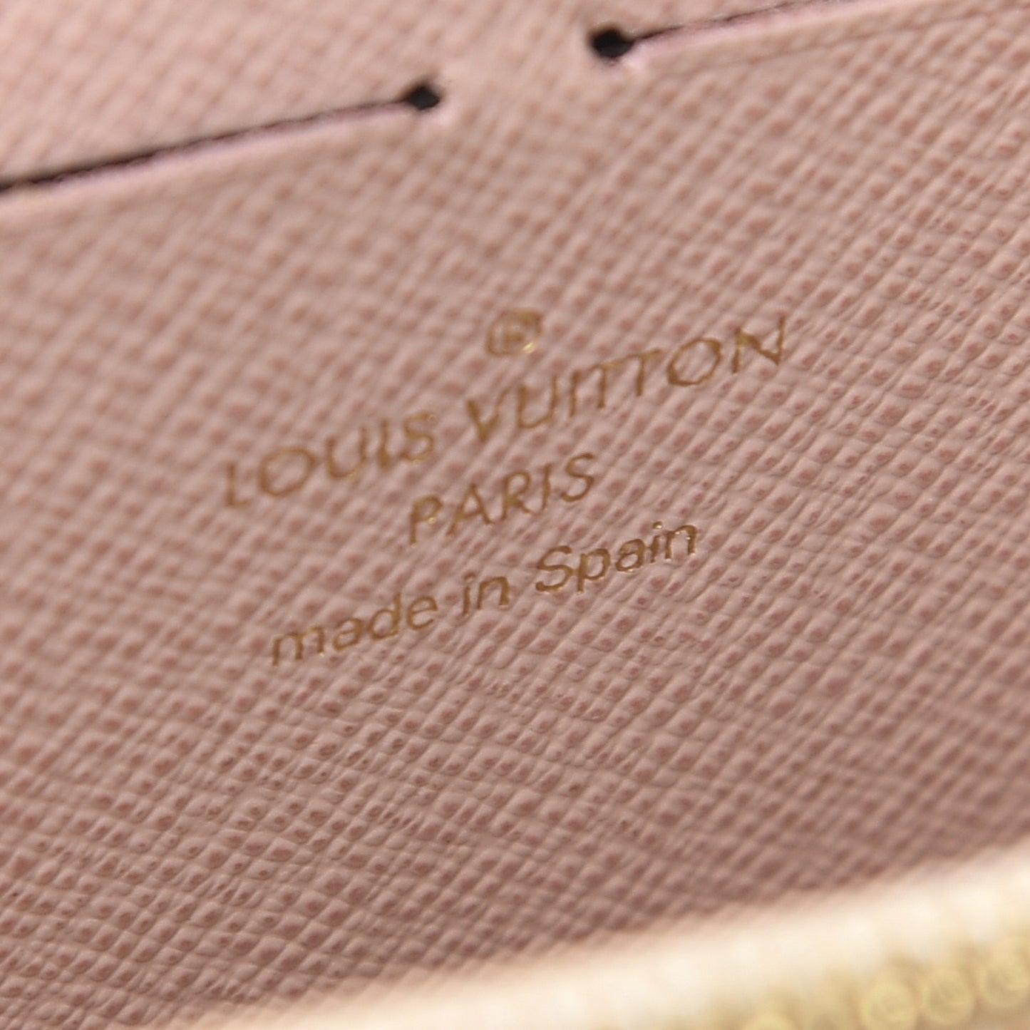 Damier Azur Clemence Wallet Rose Ballerine