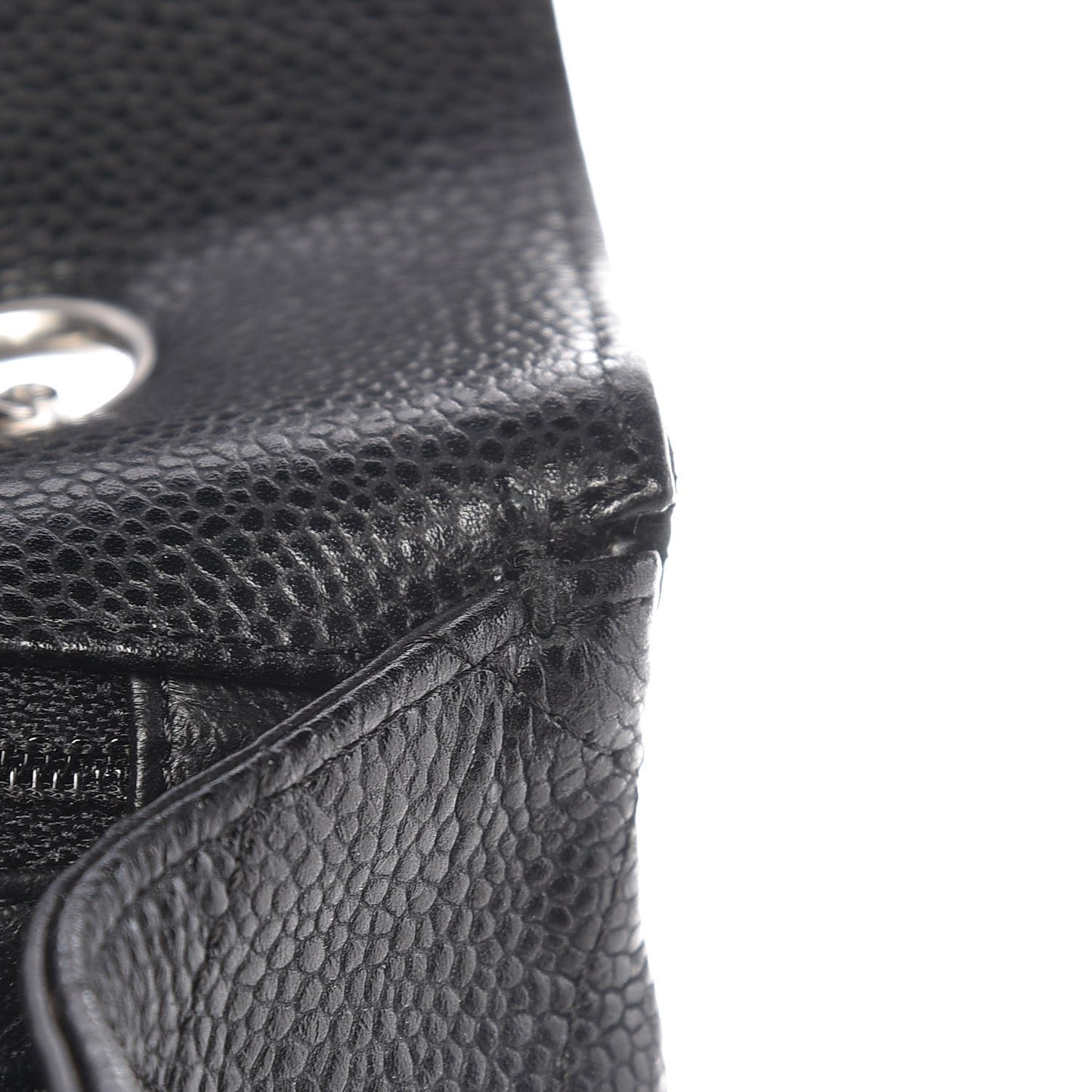 Caviar Quilted Jumbo Single Flap Black