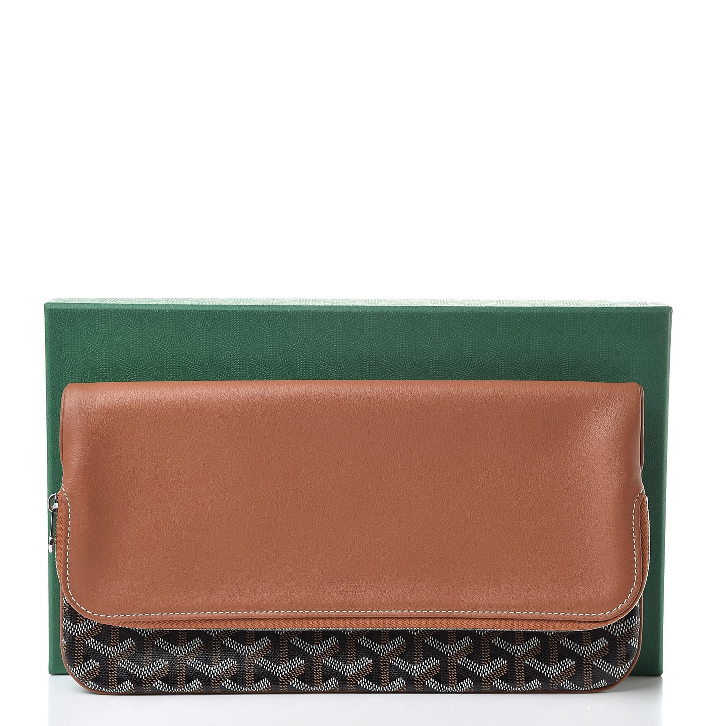 Goyardine Sainte Marie Soft Clutch Black Gold