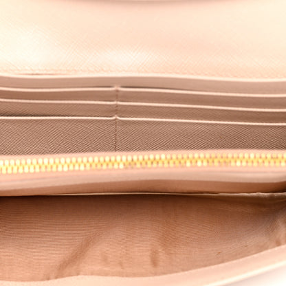 Prada Saffiano Metal Continental Flap Wallet Cammeo 5 of 9