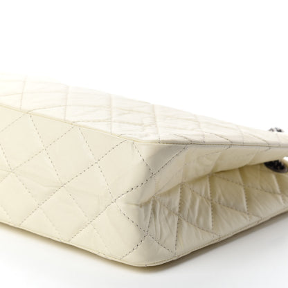 Chanel Aged Calfskin Quilted Reissue 2.55 Tote Ivory 7 of 11