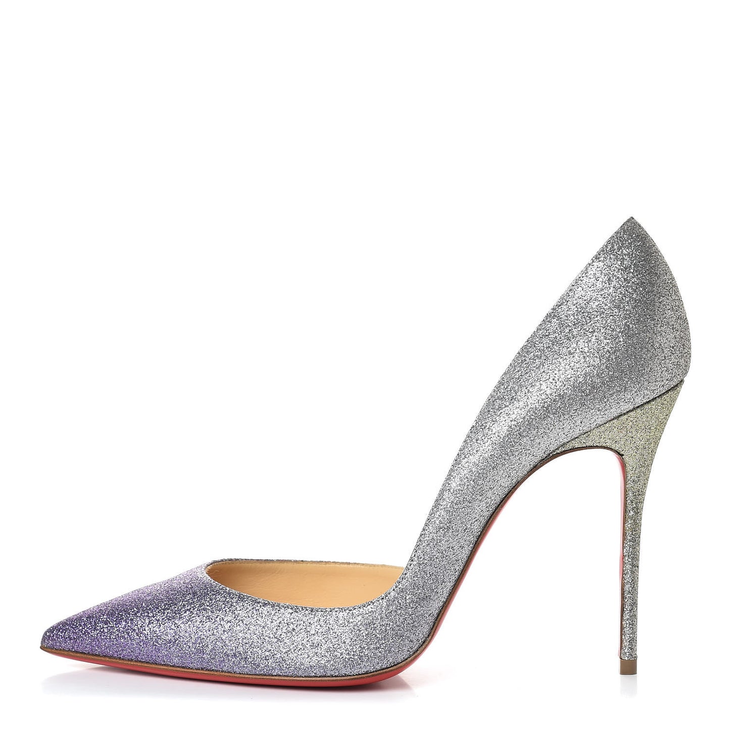 Mini Glitter Degrade Specchio Iriza 100 Pumps 39.5 Drage Light Gold