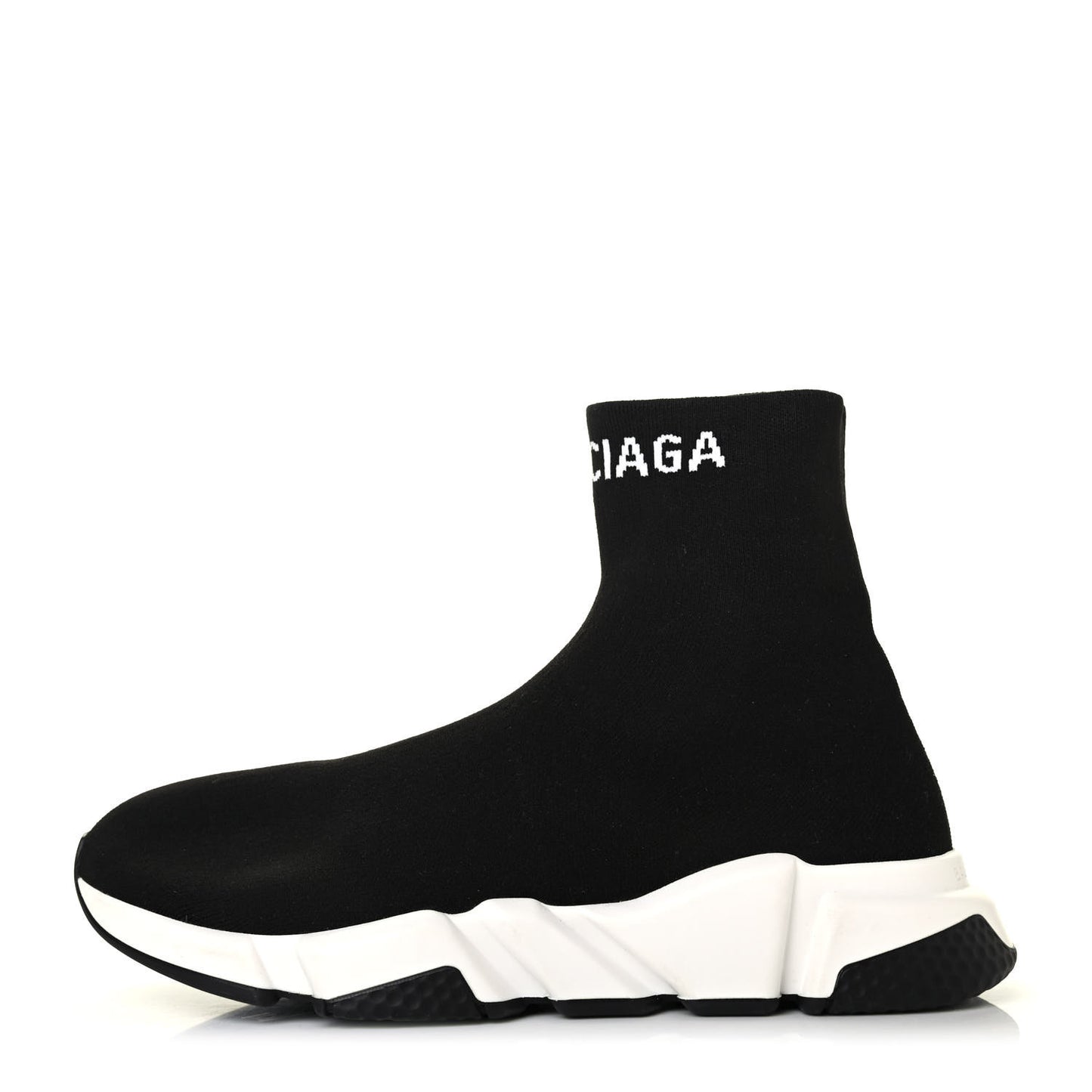 Neoprene Knit Womens Hi Speed Sneakers 41 Black White