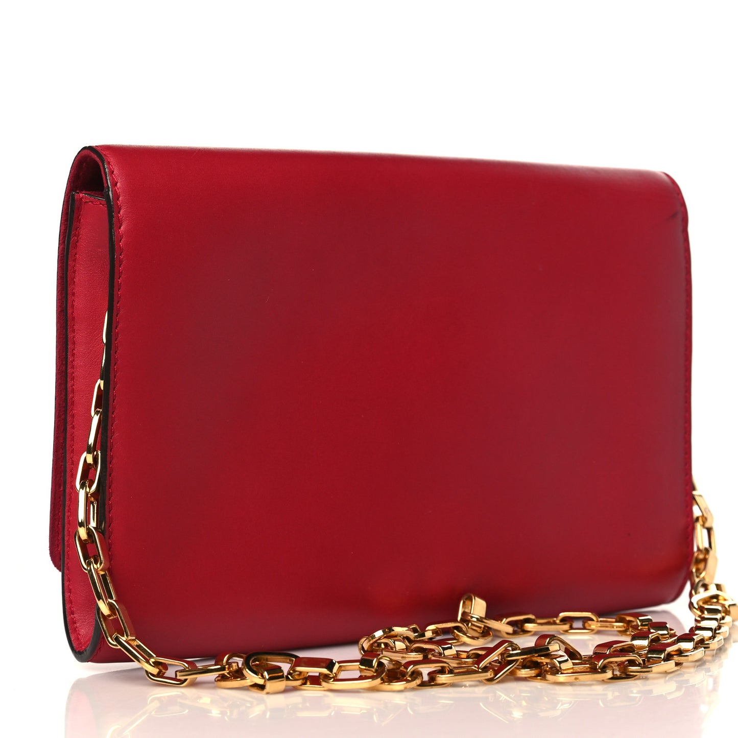 Calfskin Chain Louise MM Red