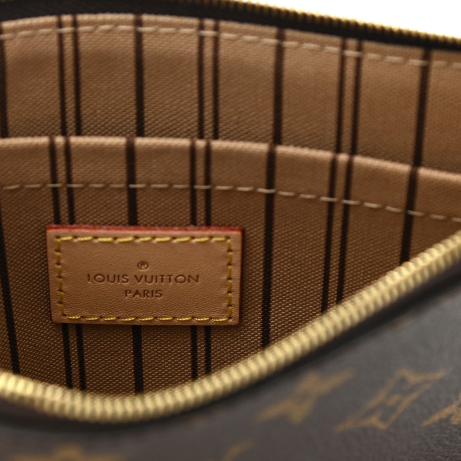 Louis Vuitton Monogram Neverfull MM GM Pochette 6 of 7