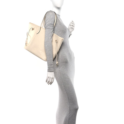 Louis Vuitton Empreinte Monogram Giant Neverfull MM Cream 2 of 9