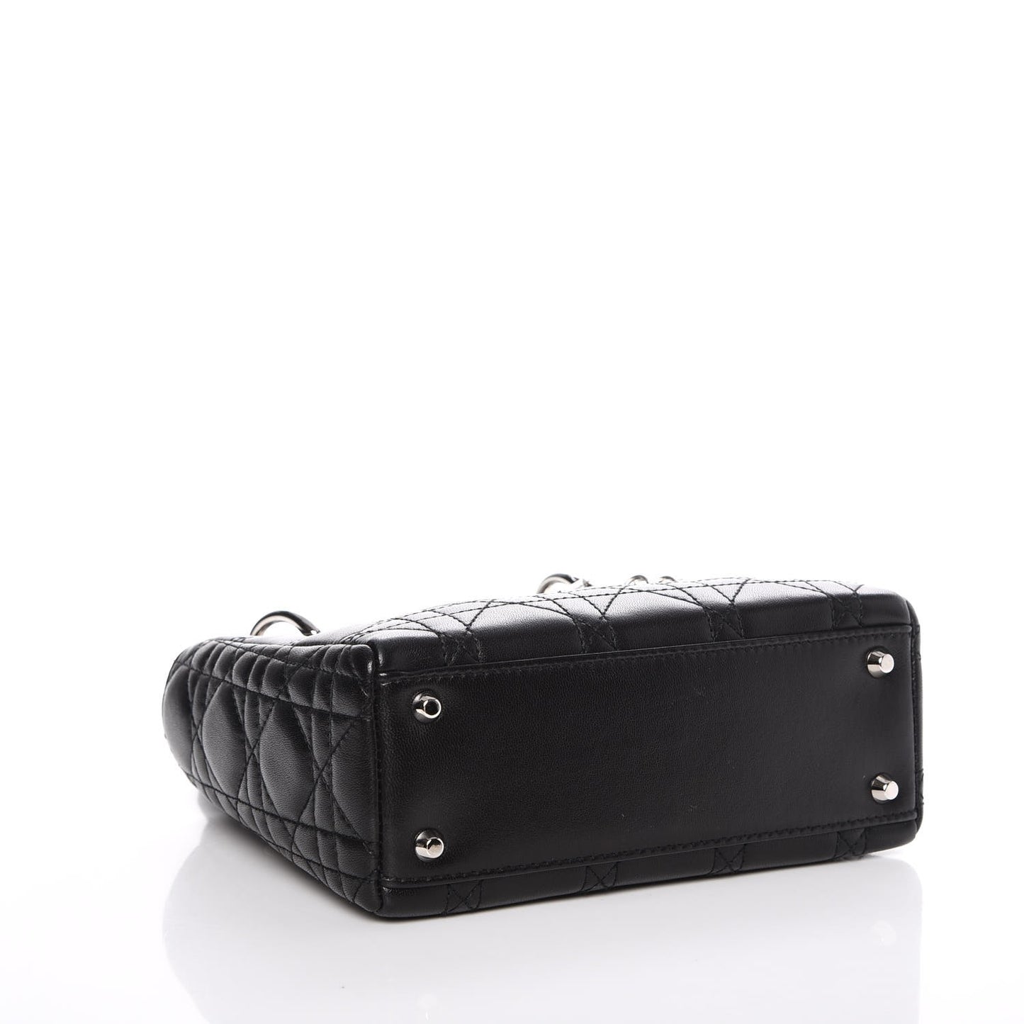 Lambskin Cannage Mini Lady Dior Black