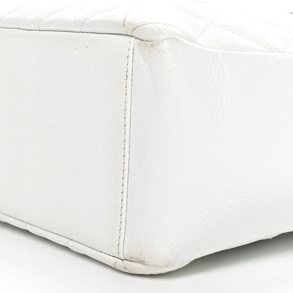 Chanel Caviar Quilted Petit Shopping Tote PST White 10 of 10