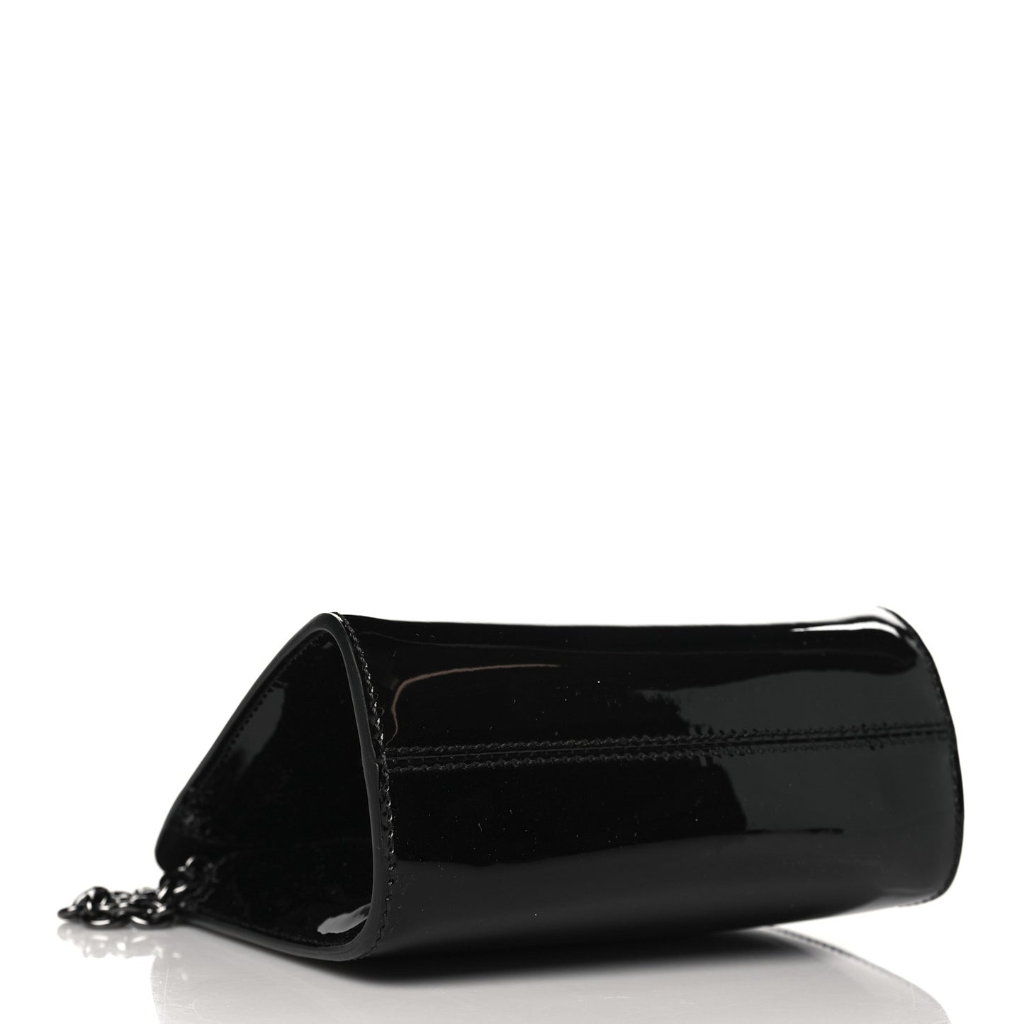 Patent Cosmo T Lock Chain Bag Black