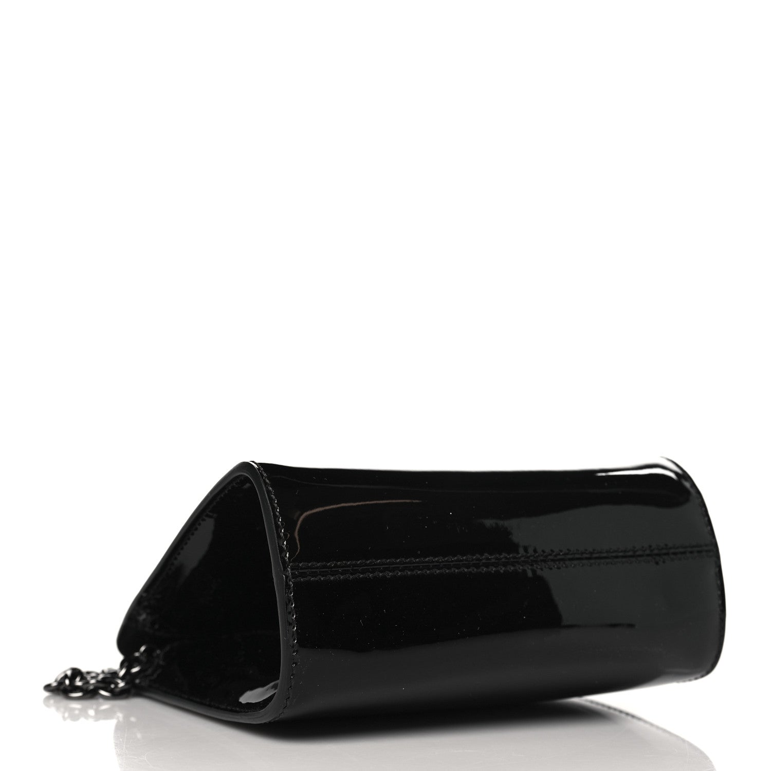 Tom Ford Patent Cosmo T Lock Chain Bag Black 3 of 7