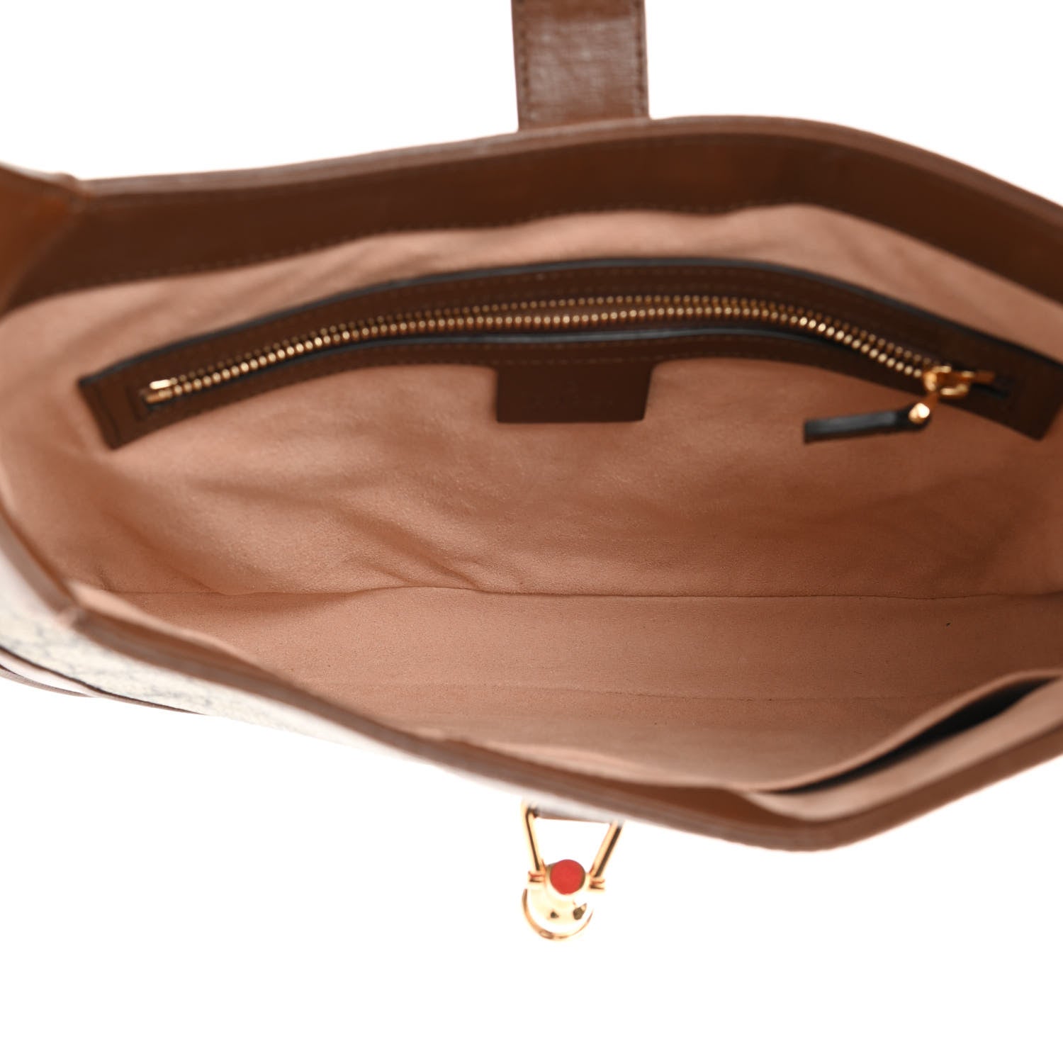 Gucci GG Supreme Monogram Azalea Calfskin Web Small Jackie 1961 Hobo Beige Ebony Brown Sugar 5 of 10