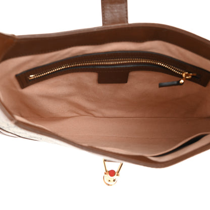 Gucci GG Supreme Monogram Azalea Calfskin Web Small Jackie 1961 Hobo Beige Ebony Brown Sugar 5 of 10