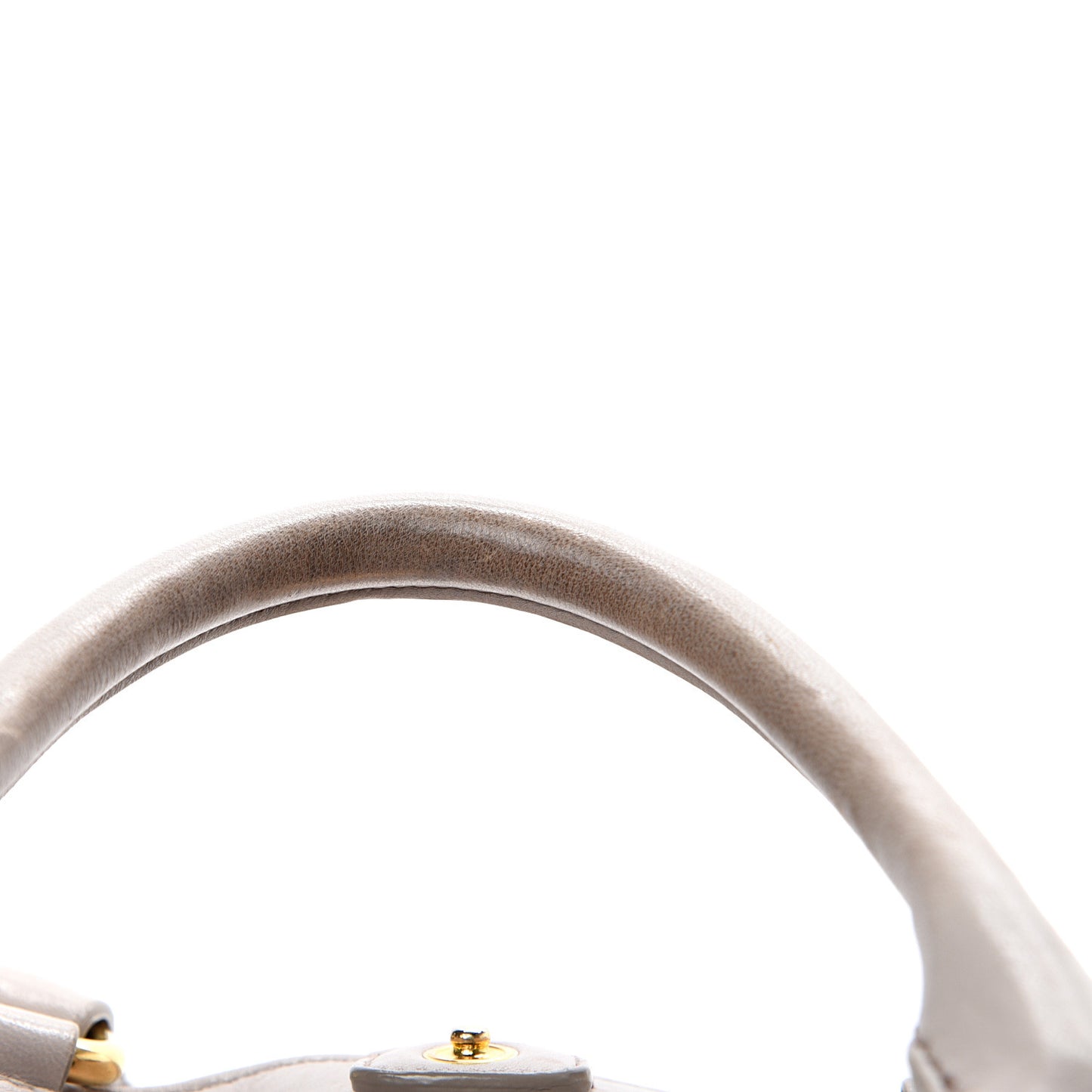 Nappa Matelasse Bauletto Top Handle Tote Pomice