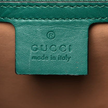 Gucci Calfskin Snakeskin Small Lilith Top Handle Bag Green 6 of 13
