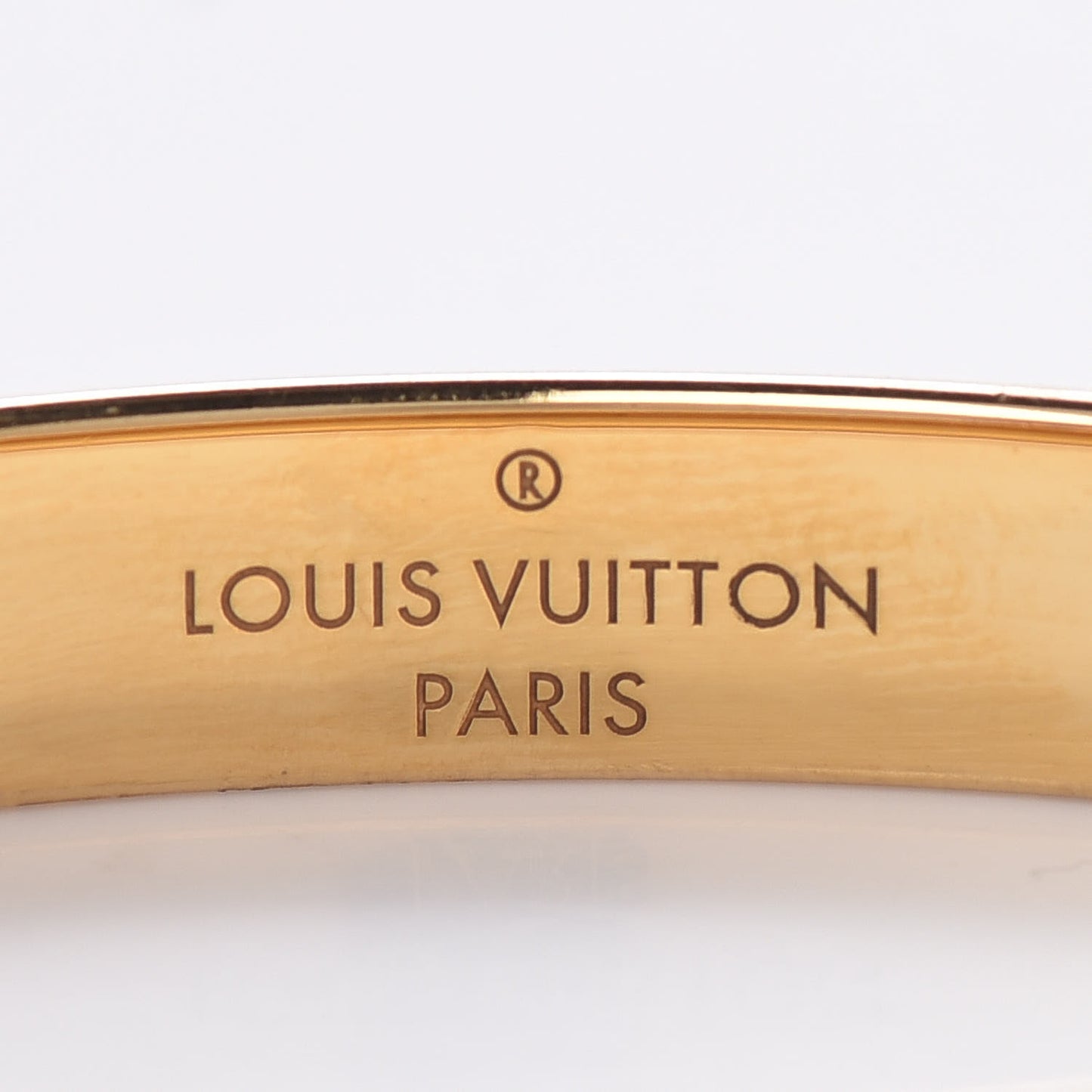 Brass Monogram Nanogram Cuff S Gold