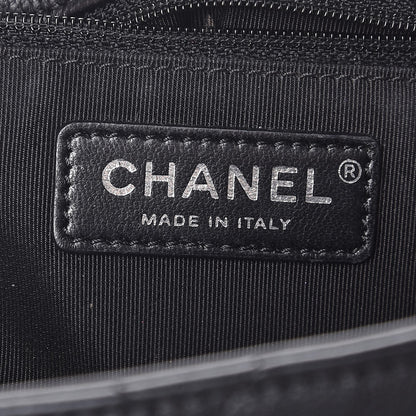 Chanel Calfskin Quilted Medium Frame In Chain Flap Black 6 of 10
