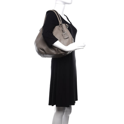 Prada Vitello Daino Shoulder Bag Argilla 3 of 10