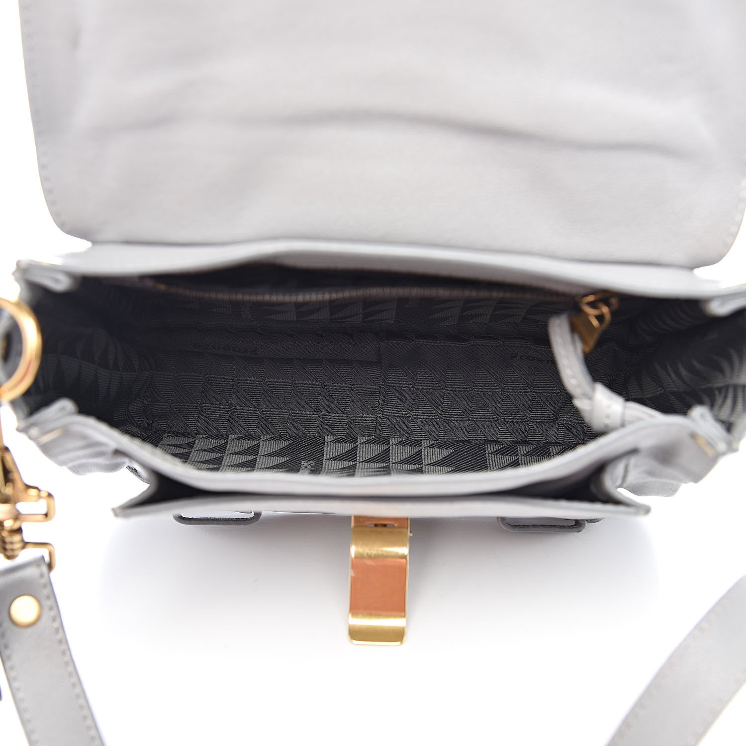Proenza Schouler Lambskin PS1 Mini Pouch Messenger Concrete Grey 5 of 16