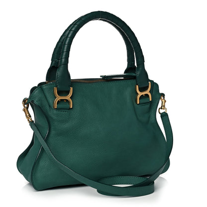Chloe Calfskin Medium Marcie Satchel Emerald 2 of 11