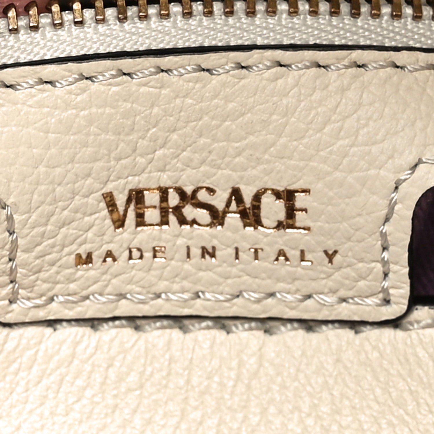 Versace Calfskin La Medusa Hobo Crossbody White 6 of 9