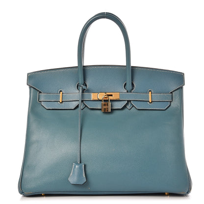 Hermes Epsom Birkin 35 Blue Jean 1 of 43