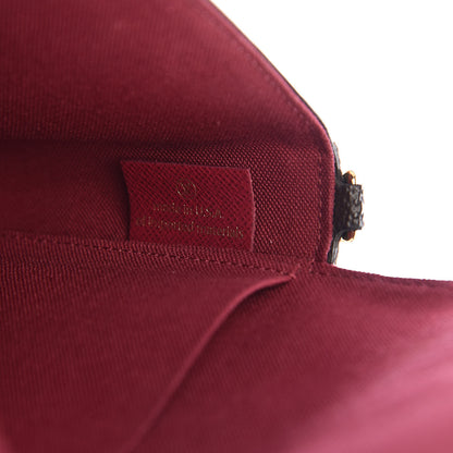 Louis Vuitton Monogram Pochette Felicie Chain Wallet Fuchsia 7 of 14