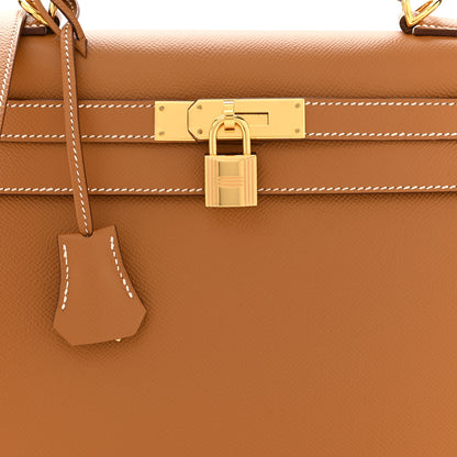 Hermes Epsom Kelly Sellier 28 Gold 8 of 11