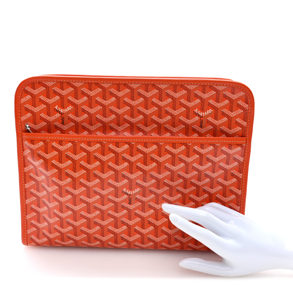 Goyardine Jouvence GM Toiletry Pouch Orange