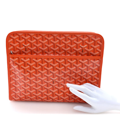 Goyard Goyardine Jouvence GM Toiletry Pouch Orange 2 of 7