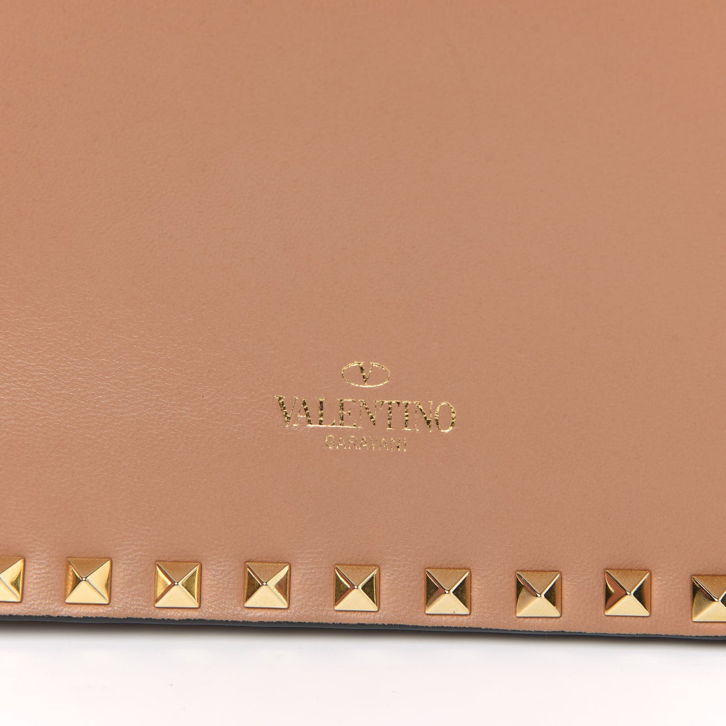 Nappa Rockstud Wristlet Clutch Alpaca