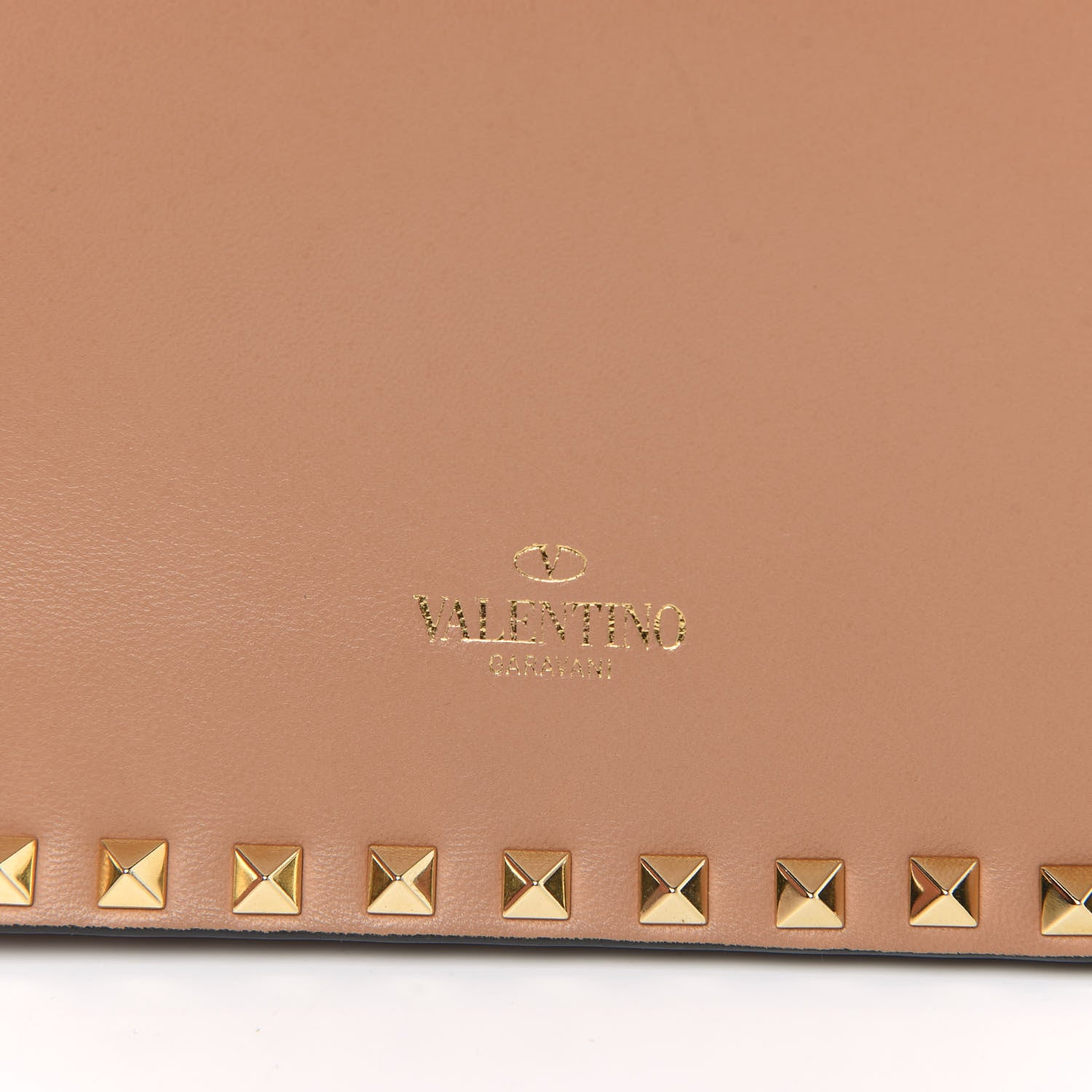 Valentino Garavani Nappa Rockstud Wristlet Clutch Alpaca 10 of 12