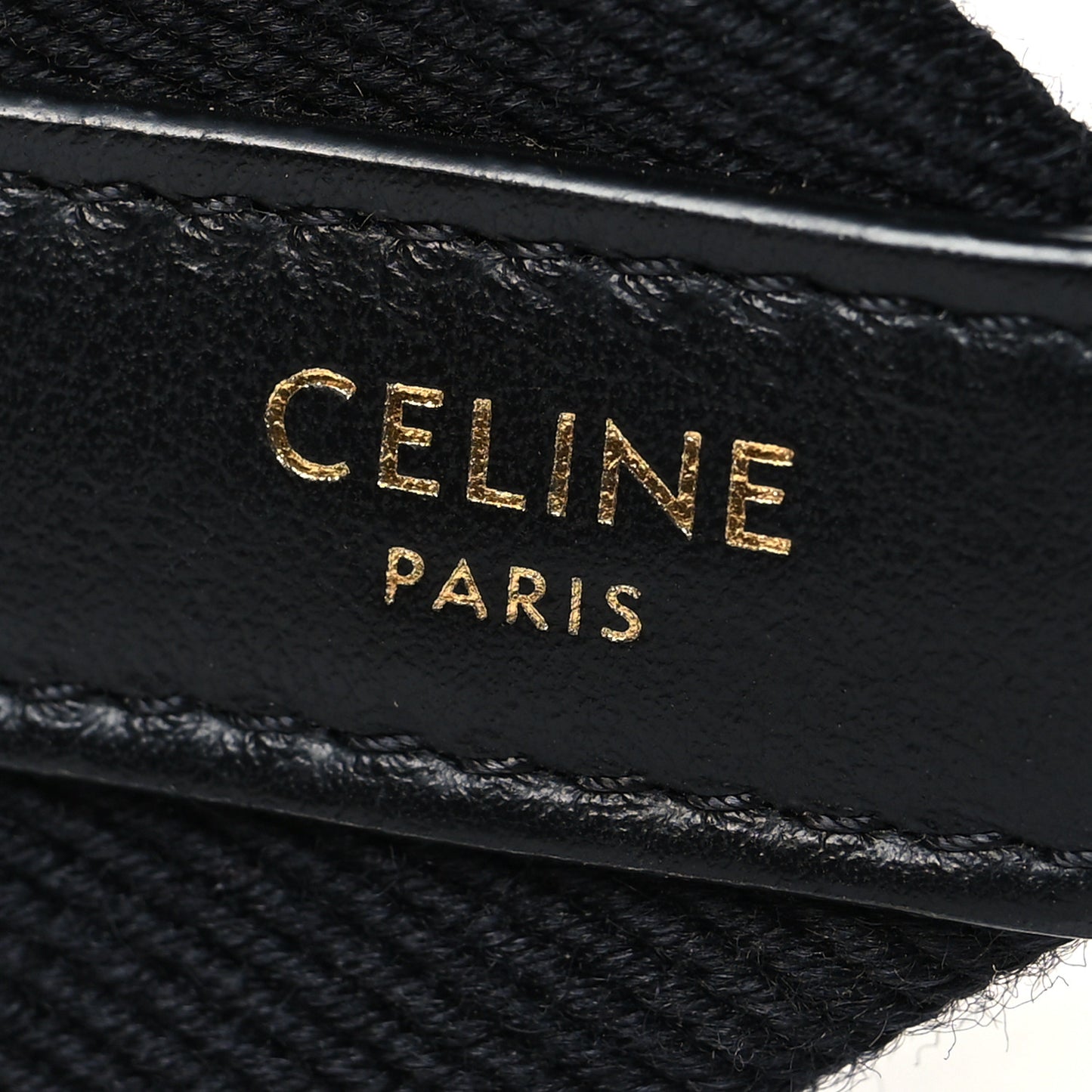 Jacquard Wool Logo Short Strap Black Beige