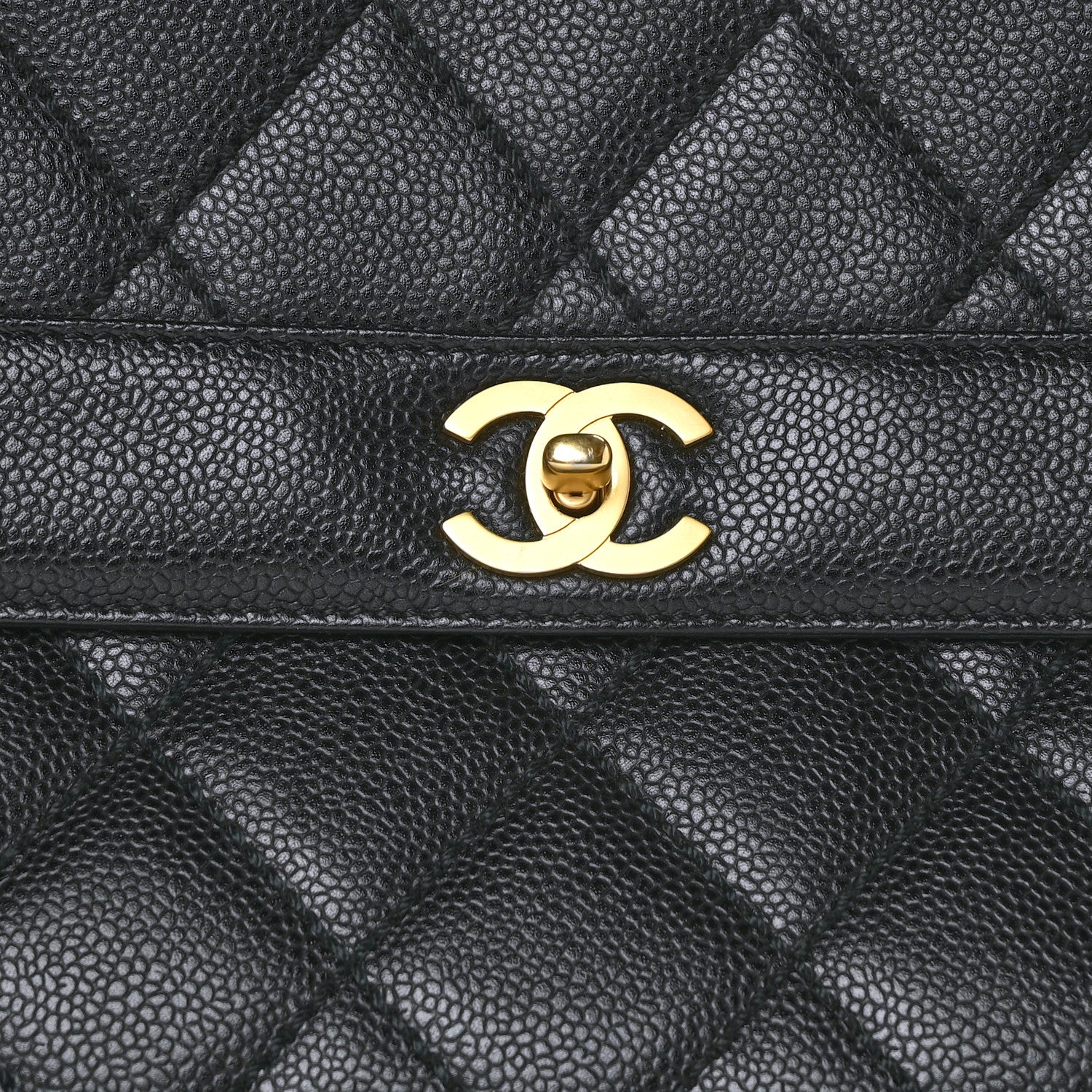 Chanel Caviar Quilted Jumbo Single Flap Bag Black 7 of 10
