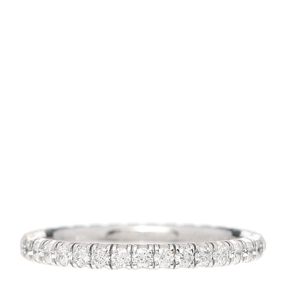 Cartier 18K White Gold Diamond 2mm Etincelle de Cartier Wedding Band Ring 49 5 3 of 4