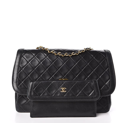 Chanel Lambskin Quilted Medium Single Flap Black 3 of 15