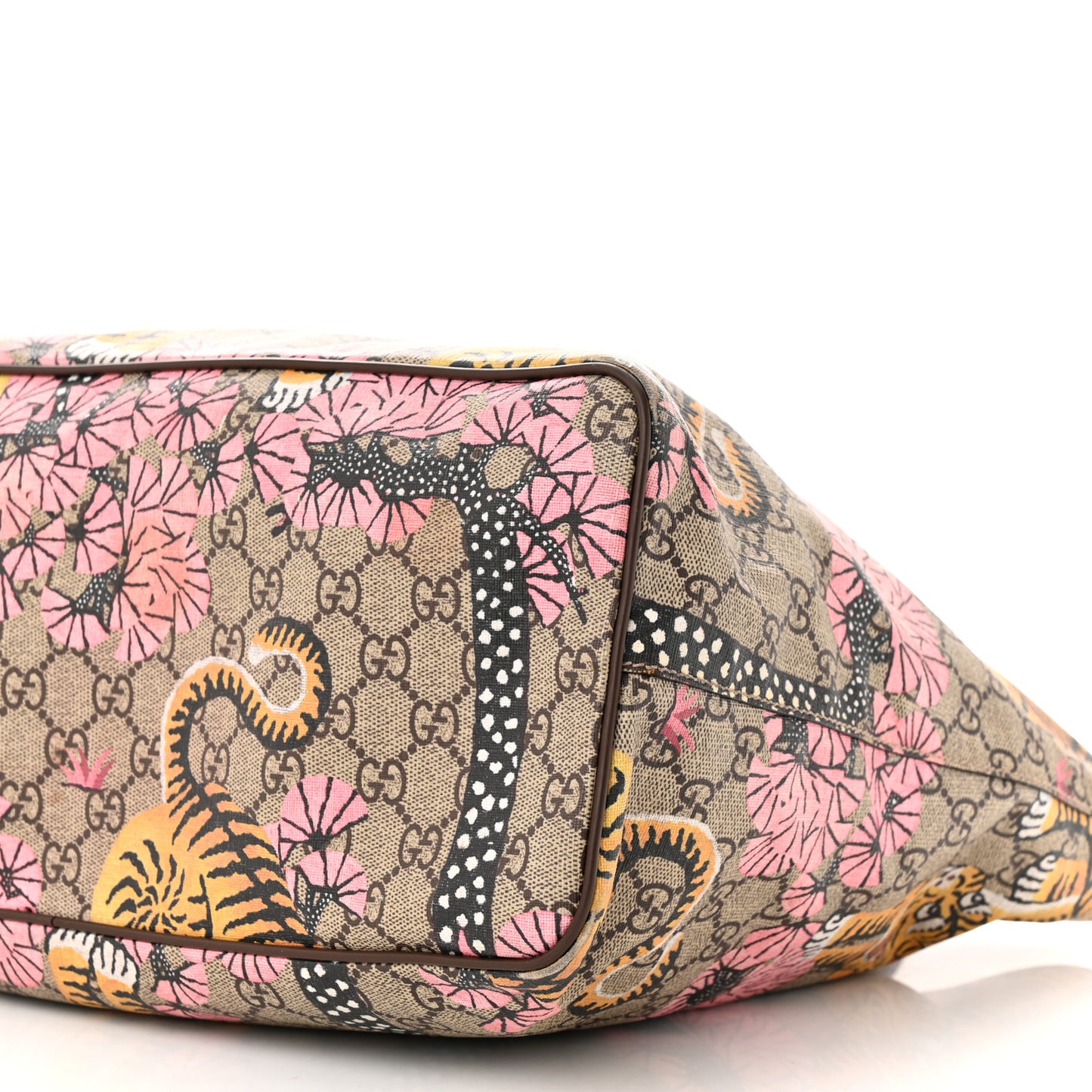 Soft GG Supreme Monogram Bengal Medium Crossbody Tote Beige Pink