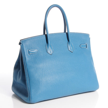Hermes Togo Birkin 35 Blue Jean 23 of 28