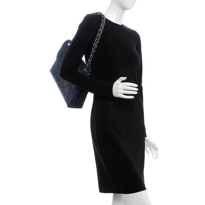 Chanel Calfskin Quilted In The Business Flap Dark Blue 3 of 10