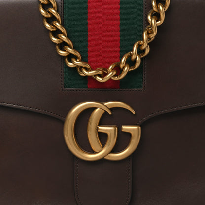 Gucci Tuscany Lux Calfskin Web GG Marmont Shoulder Bag Fondent 9 of 11