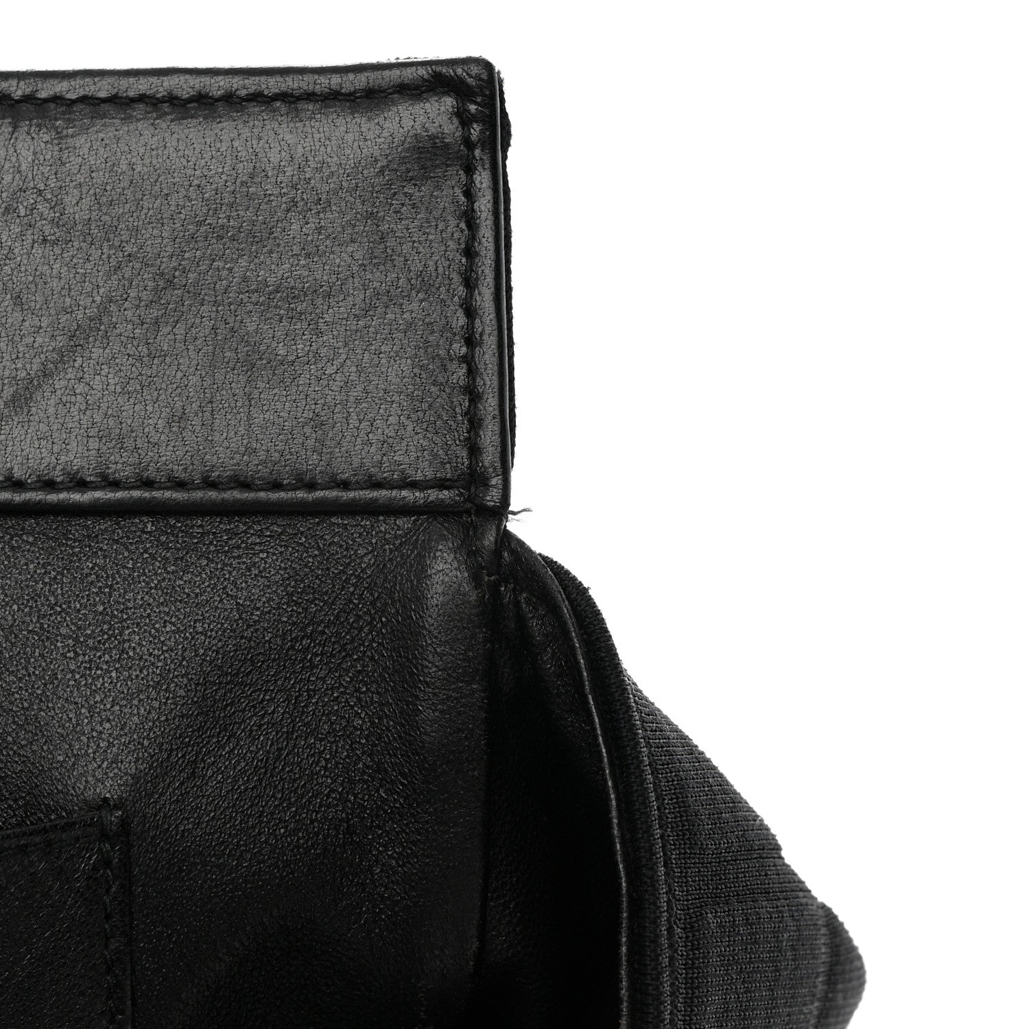 Chanel Jersey Chocolate Bar Quilted CC Shoulder Bag Black 13 of 18