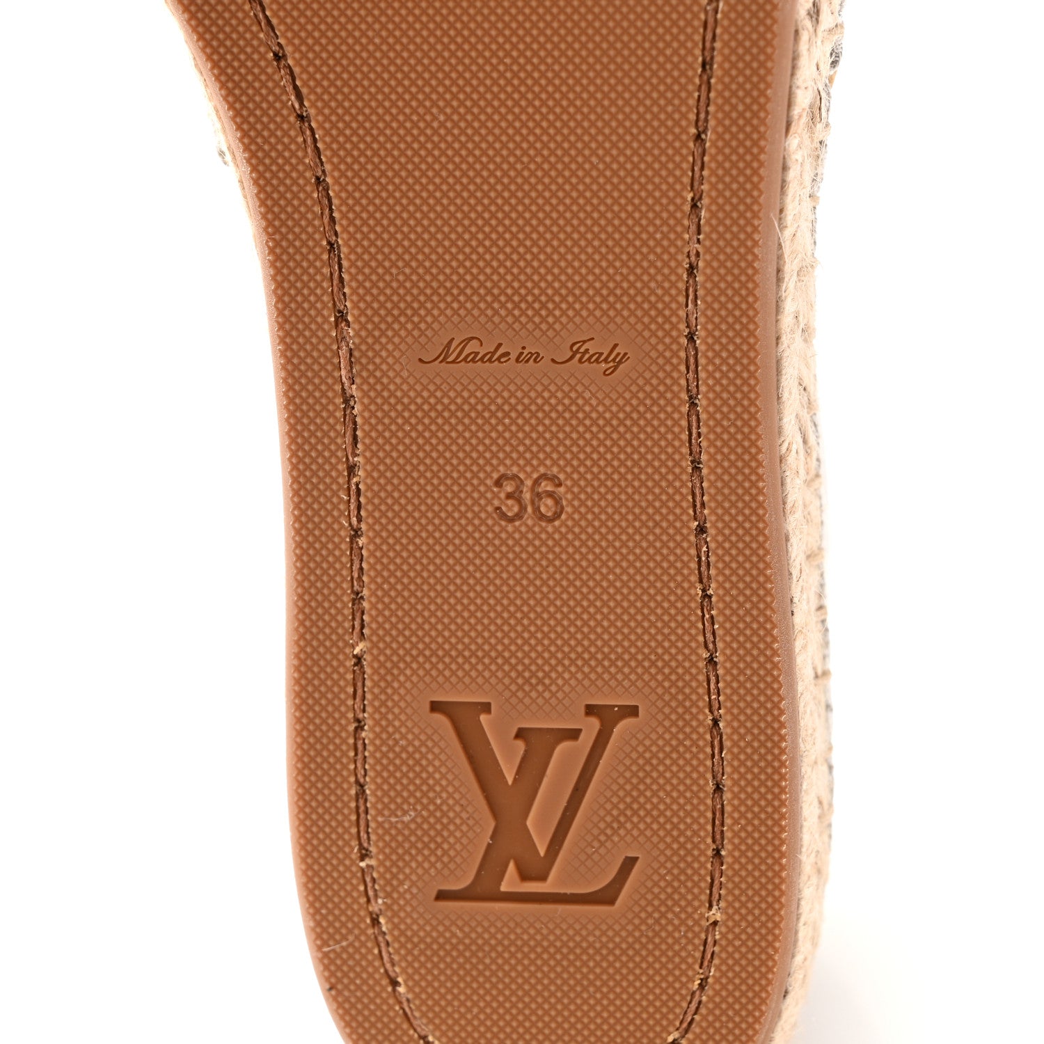 Louis Vuitton Monogram Denim Starboard Espadrille Flats 36 Grey 7 of 9