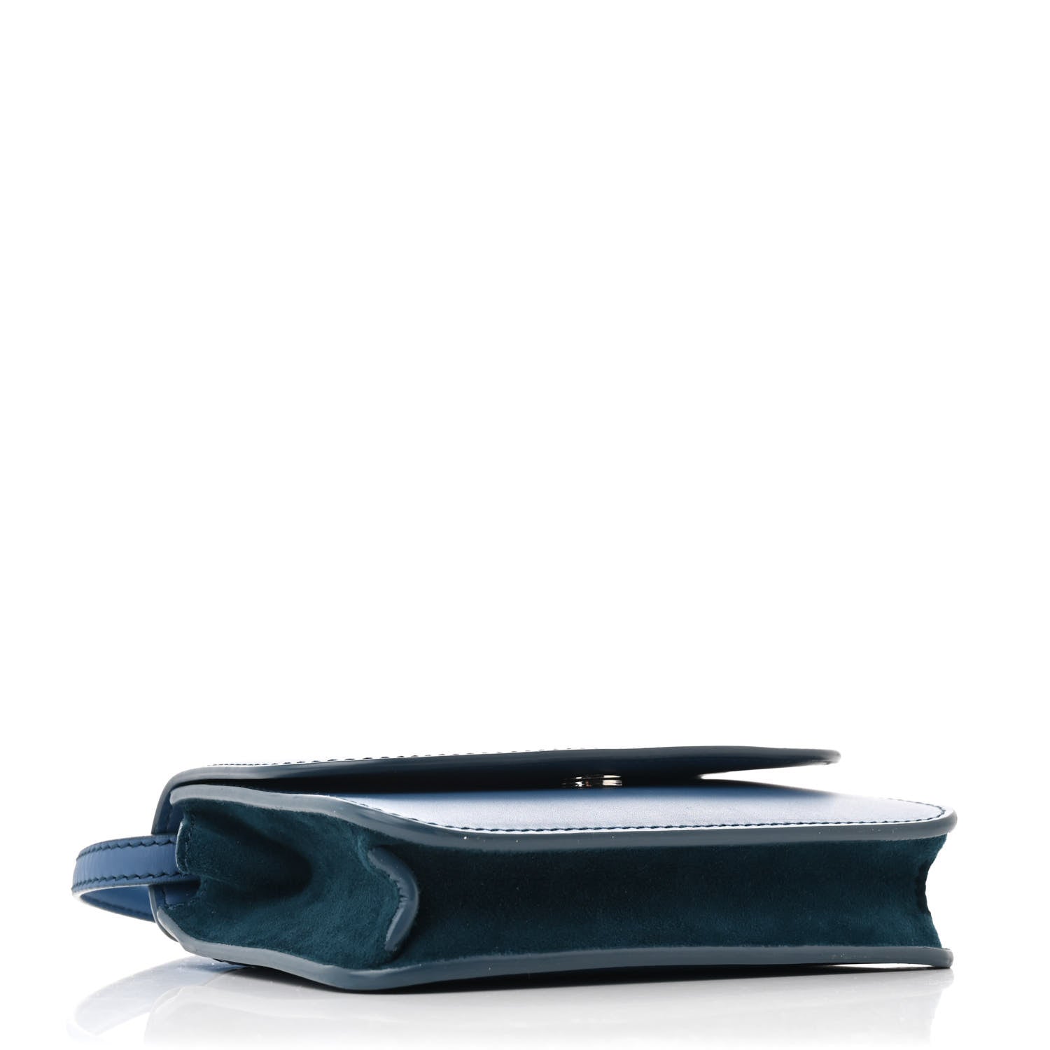 Loro Piana Calfskin Artemis Shoulder Bag Blue 4 of 10