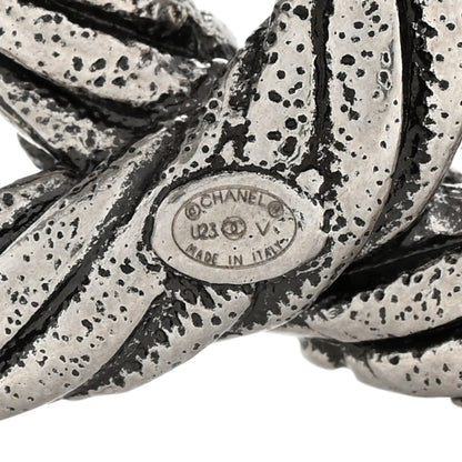 Chanel Ruthenium Twisted CC Brooch 4 of 4